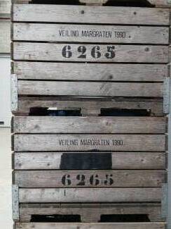 voorraadkisten Te koop 750 houten fruitkisten/fruitbakken.