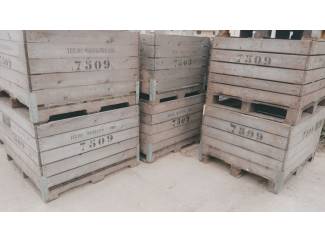 voorraadkisten Te koop 300 gebruikte fruitkisten 1,10 x 1,10 x 0,75