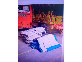 Appels Te koop afscheidingszeilen,afdekzeilen nieuw 15x15 mtr