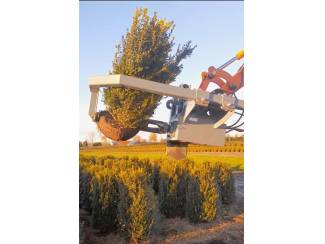 boompalen en toebehoren Grondboor , Stronkenboor & Kluitenrooier Combi voor Graafmachine