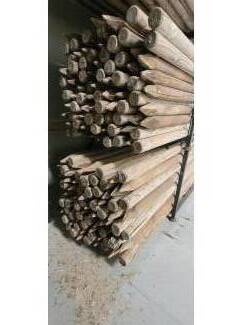 boompalen en toebehoren partij gefreesde ge&iuml;mpregneerde palen 350x10cm