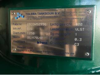 koeltechniek en toebehoren EnergyTank CDWI 2600L diameter 1250+Cube Brandstoftank dieseltank