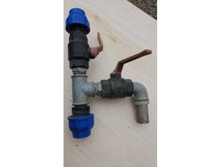 kunstof kogelkranen met toebehoren