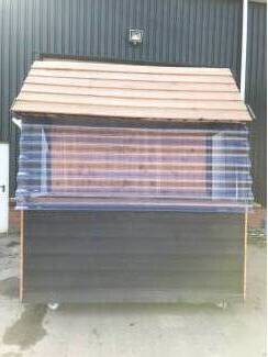 plukmanden plukslede pluktrappen Verkoopstalletje, kraam.