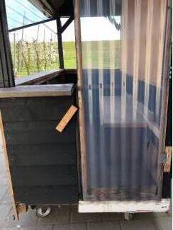 plukmanden plukslede pluktrappen Verkoopstalletje, kraam.