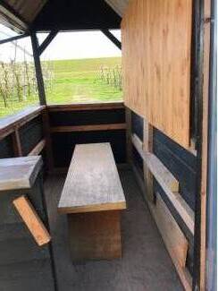 plukmanden plukslede pluktrappen Verkoopstalletje, kraam.