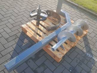 wortelsnijder Combi voor Graafmachine met Bomenrooier , Grondboor & Stronkboor
