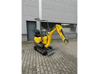 Wacker Neuson 803 minigraver met snelwissel en 3 bakken