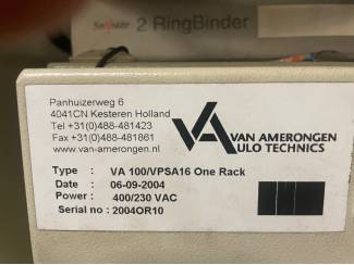 koeltechniek en toebehoren Aangeboden Stikstofmachine VPSA  va100/16 one rack.