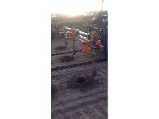 boompalen en toebehoren Verstelbare 3-Rijer Plantgatenboormachine